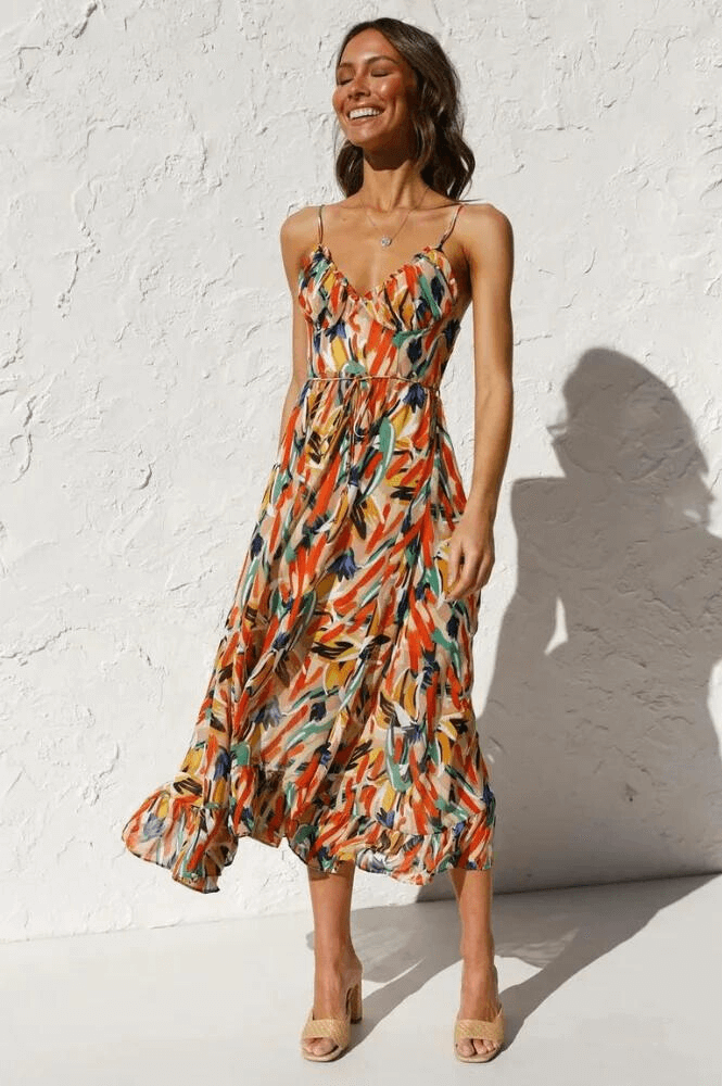Bohemian Floral Summer Dress