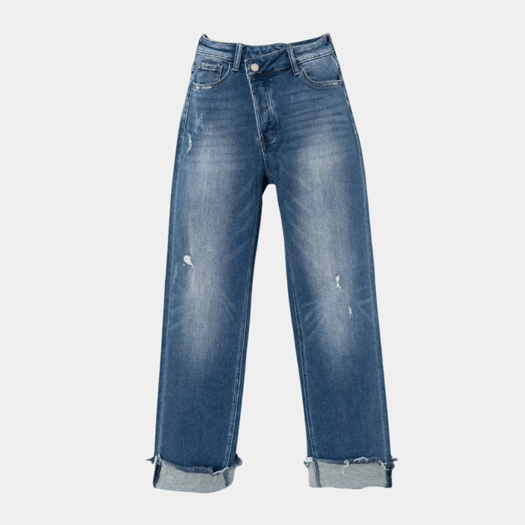 Women's Relaxed Fit Irregular Waist Jeans