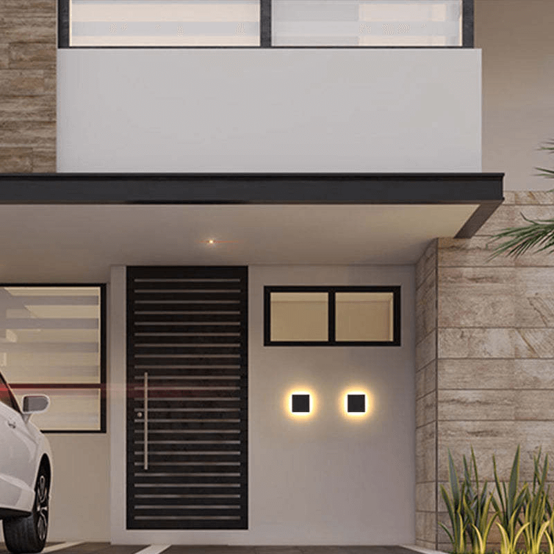 Outdoor LED Wall Lamp - Circular/Square - Modern Design