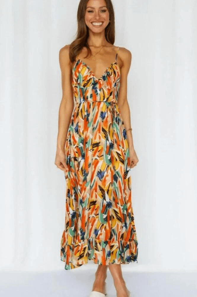Bohemian Floral Summer Dress