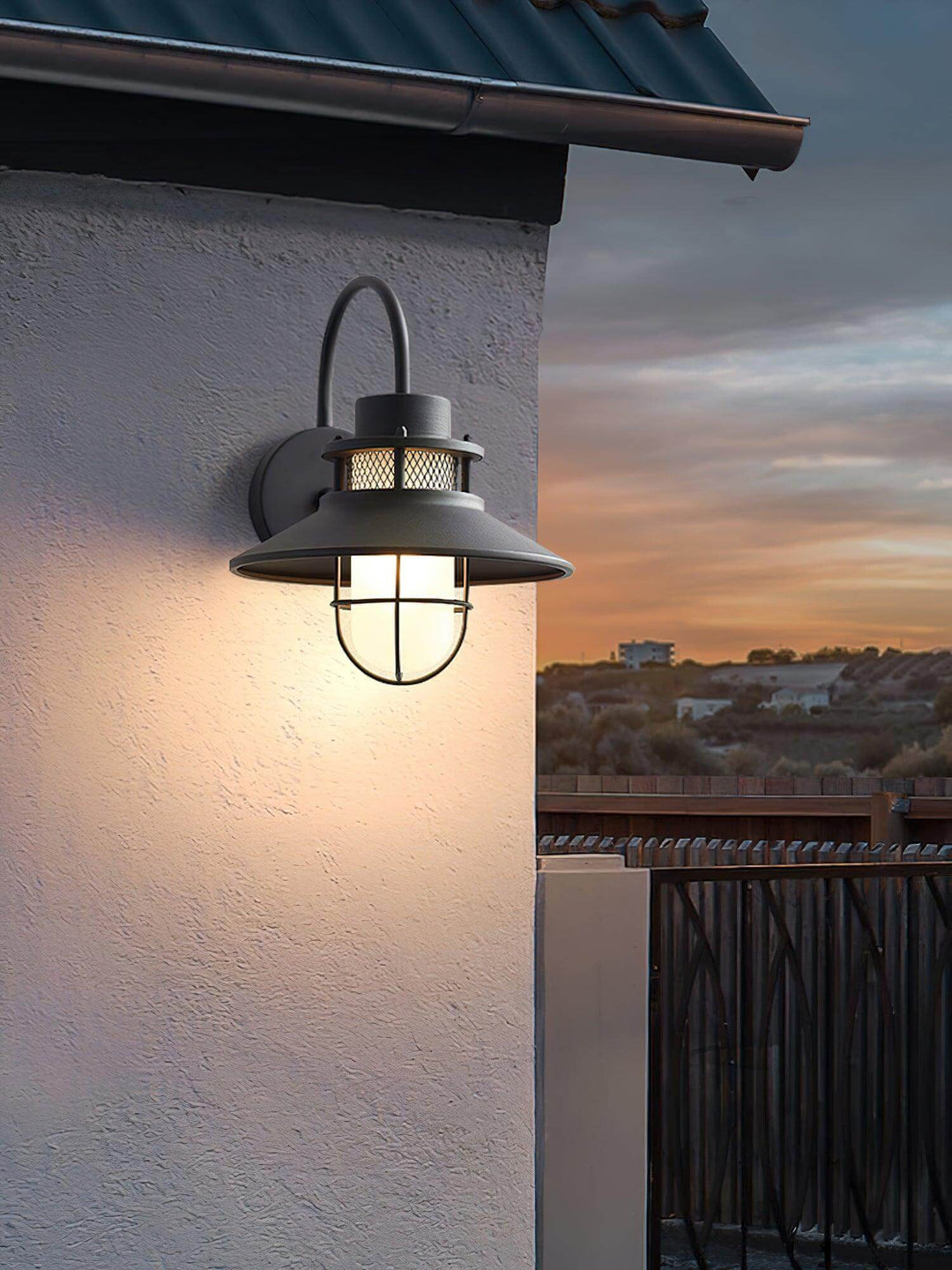 Outdoor Wall Lamp with IP65 Moisture Protection