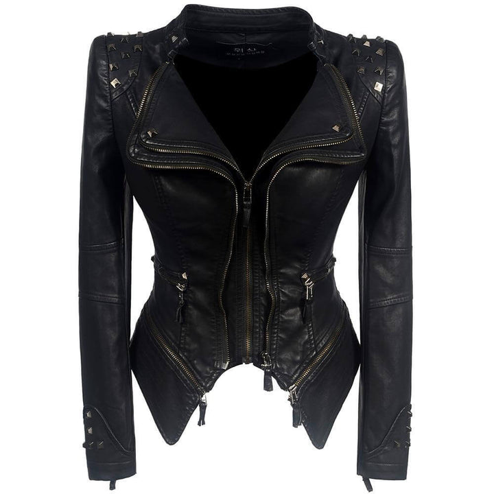 Women's Gothic Faux Leather Jacket