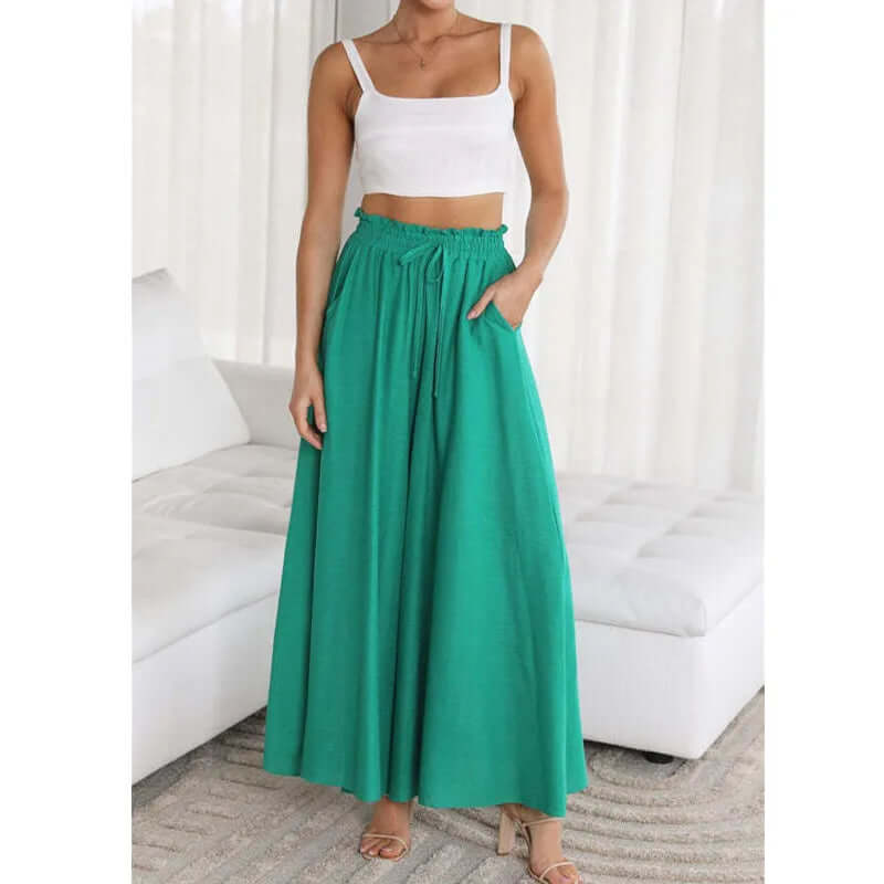 Women's Loose Fit Drawstring Trousers
