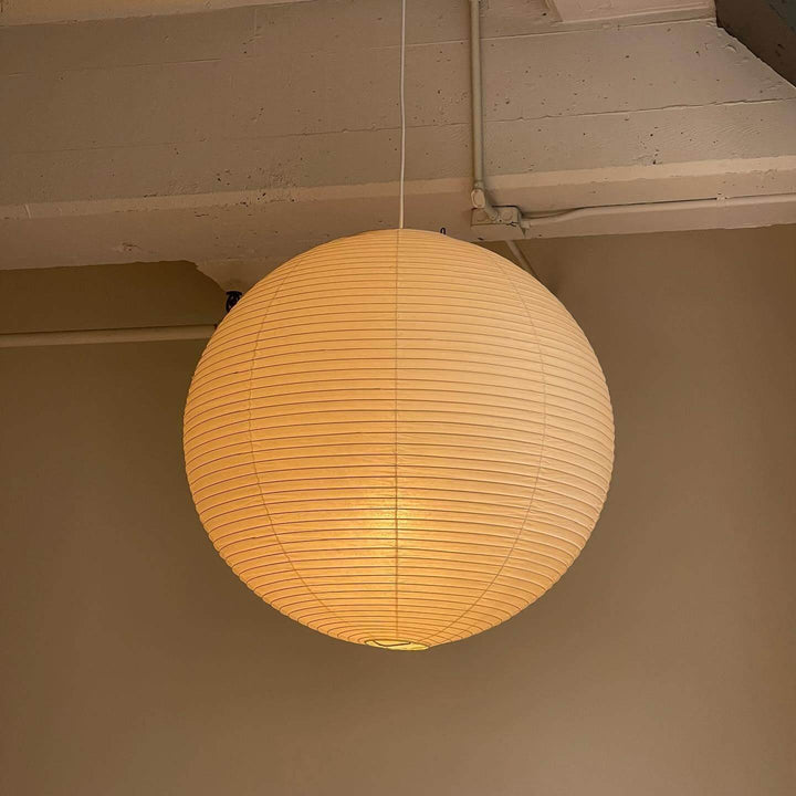 Japanese Cotton Paper Pendant Lamp with Steel Wire