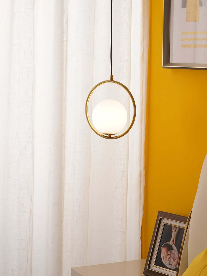 Modern Pendant Lamp with Metal & Glass