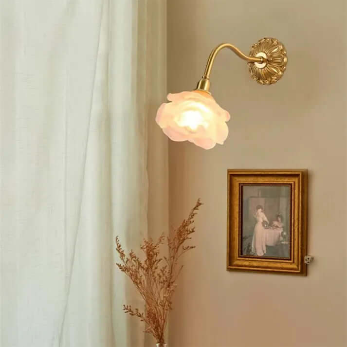Flower Petal Glass Wall Lamp