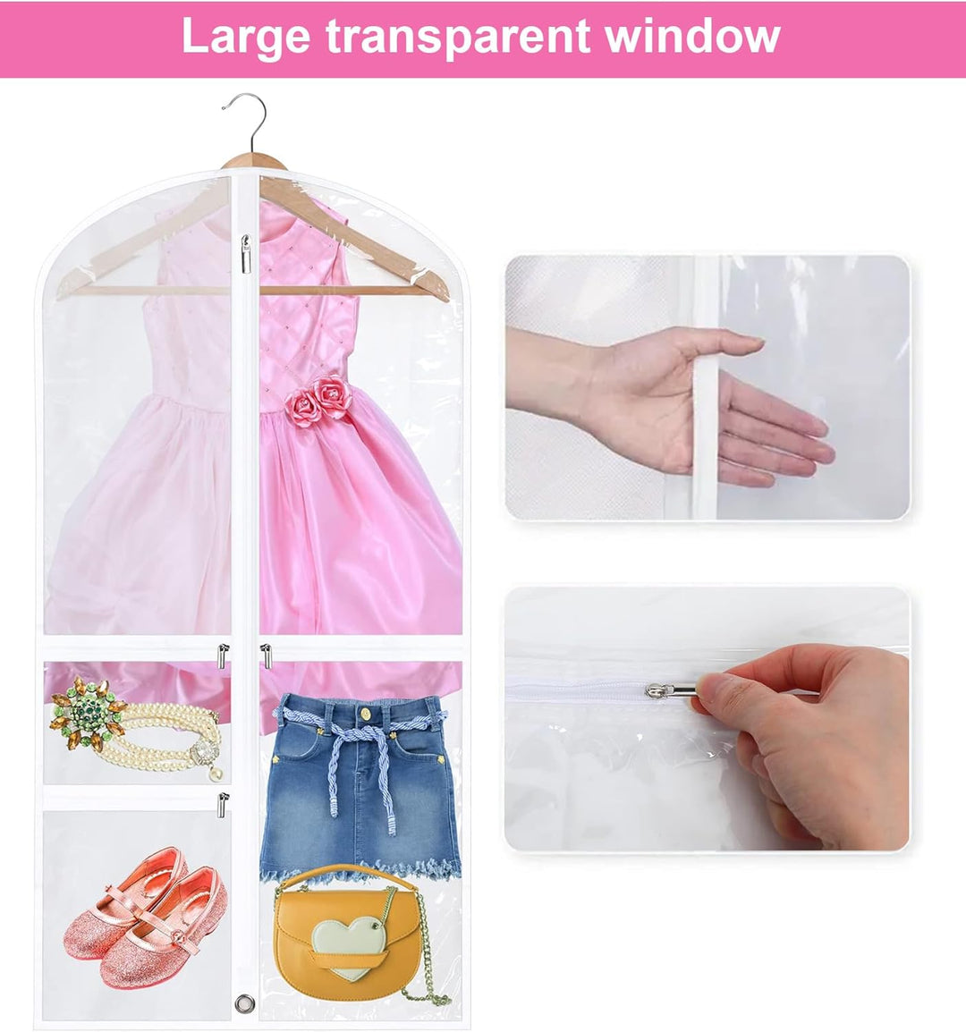 Unisex foldable dance garment bags for costumes & recital wear. Protect clothes from dust & wrinkles. Travel-friendly.