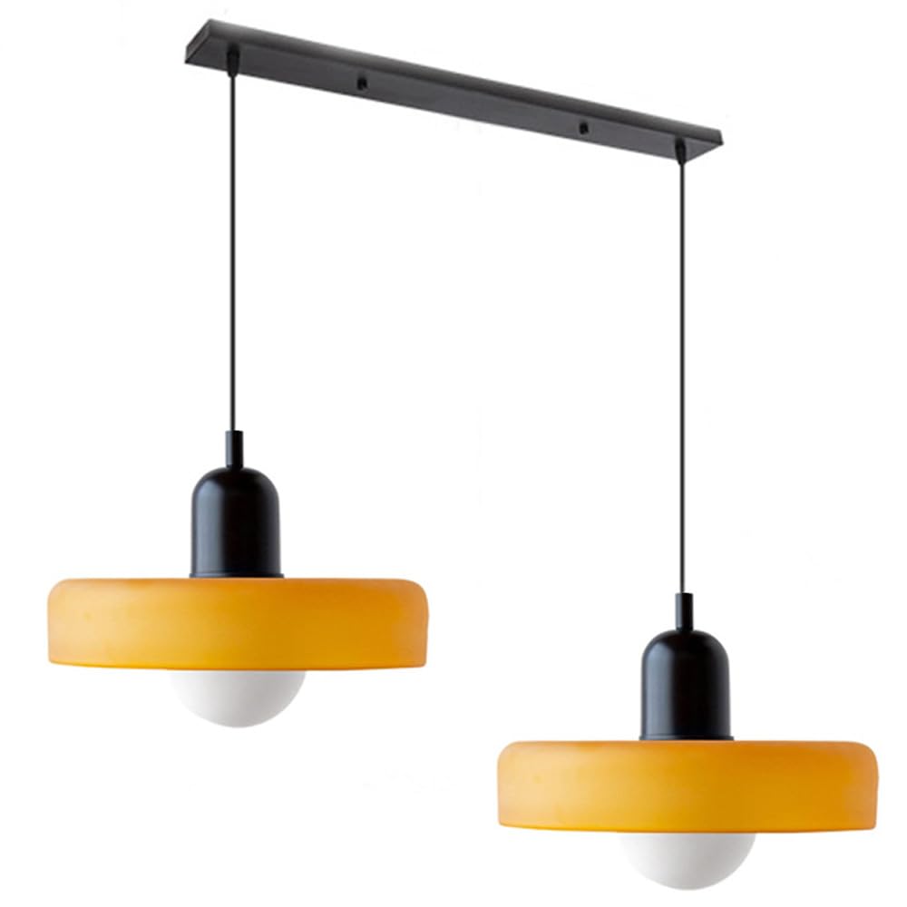 2 Heads Modern Glass Pendant Light