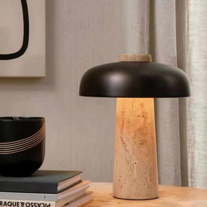 Natural Stone Table Lamp with Nordic Design