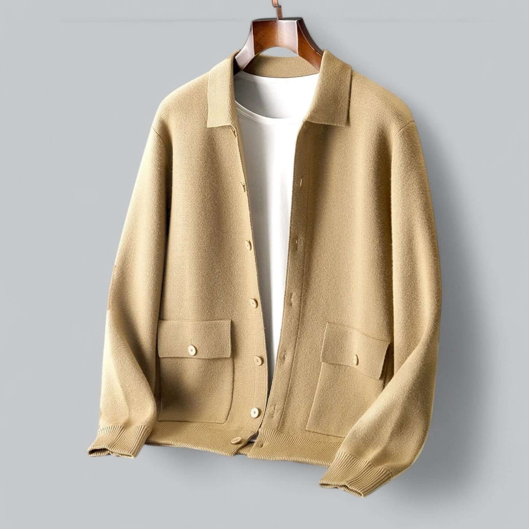Men's Cashmere Blend Cardigan Jacket