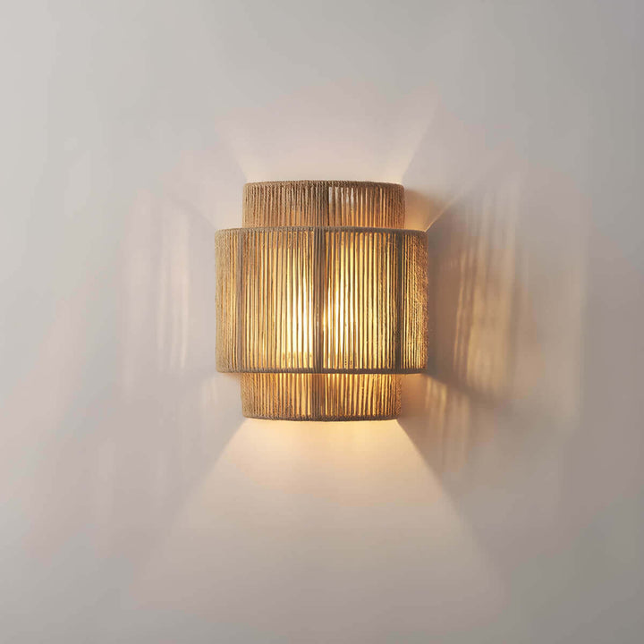 Natural Rope Wall Light 25x23cm