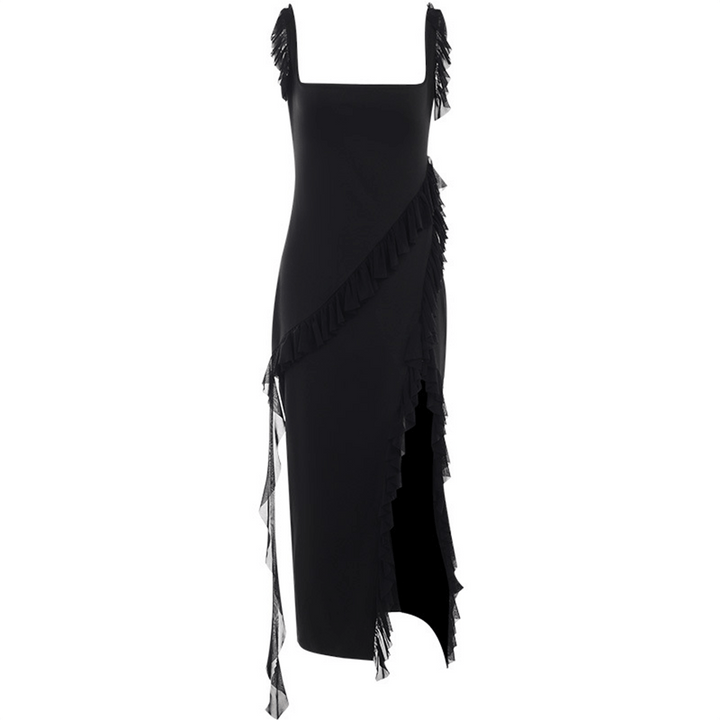 Elegant Ruffled Maxi Dress