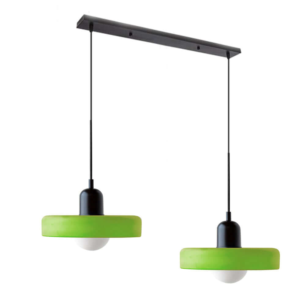 2 Heads Modern Glass Pendant Light