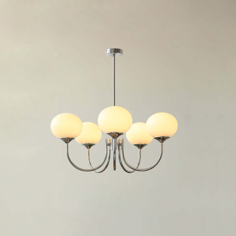 Pink Glass Ceiling Light Fixture Modern Chandelier
