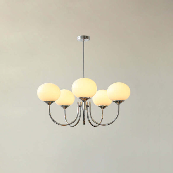 Pink Glass Ceiling Light Fixture Modern Chandelier