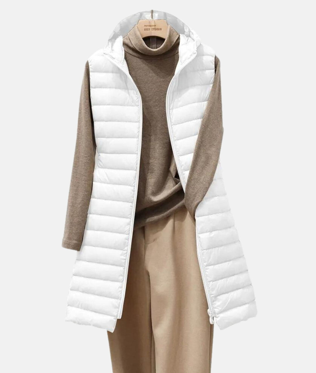 Lightweight Quilted Long Jacket