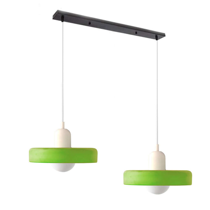 2 Heads Modern Glass Pendant Light