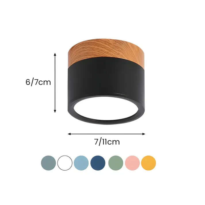 Modern Cylinder LED Ceiling Light for Hallways
