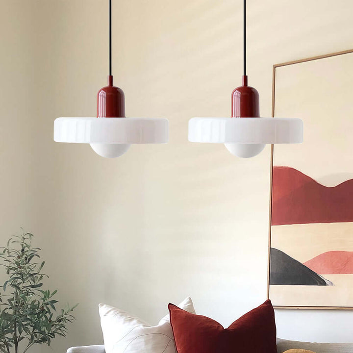 2 Heads Modern Glass Pendant Light