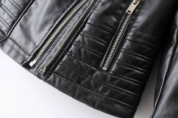 Women's Classic Leather Biker Jacket