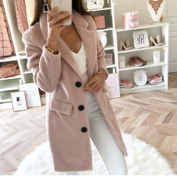 Women's Double Breasted Wool Coat