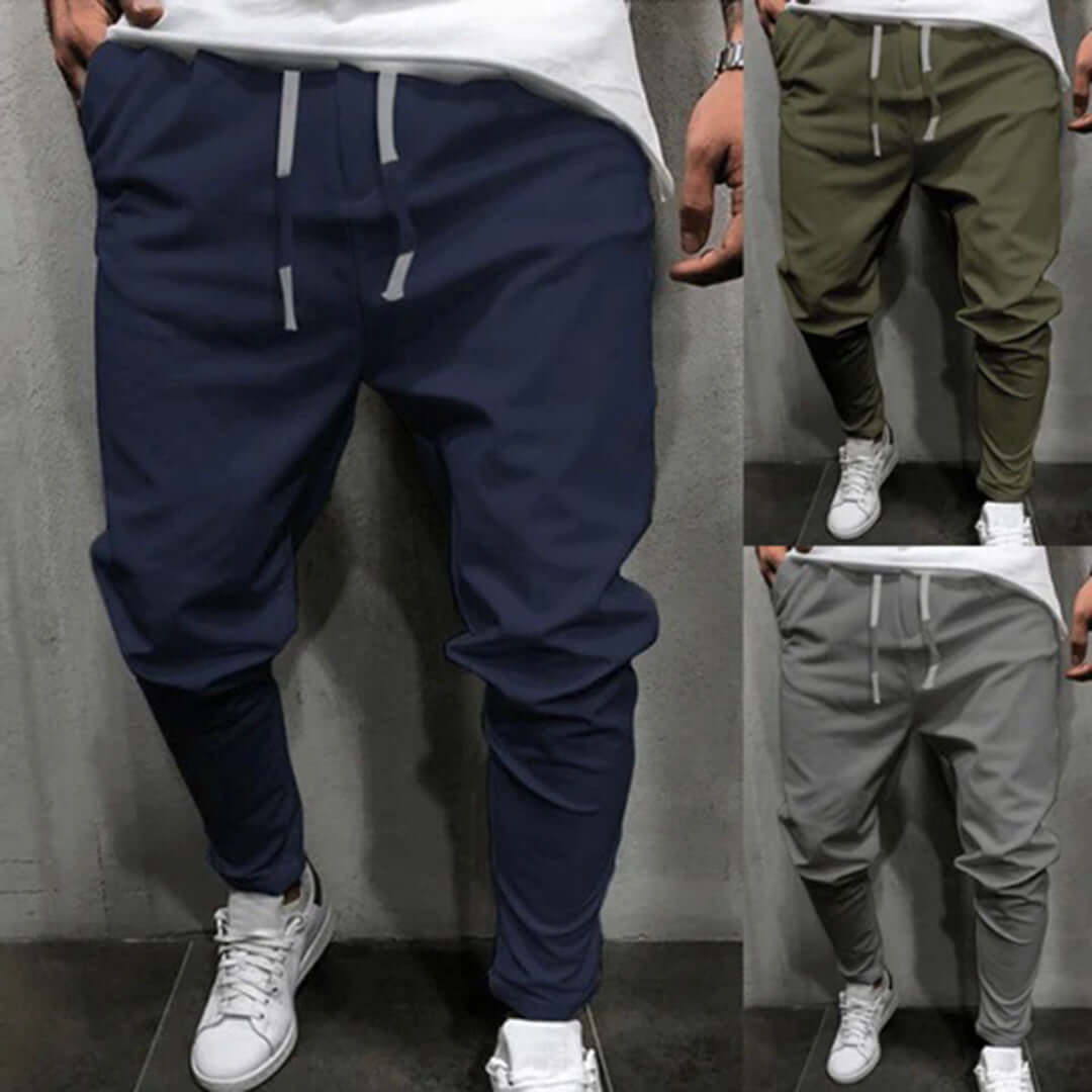 Men's Tapered Fit Joggers - Elastic Waist & Cuffs