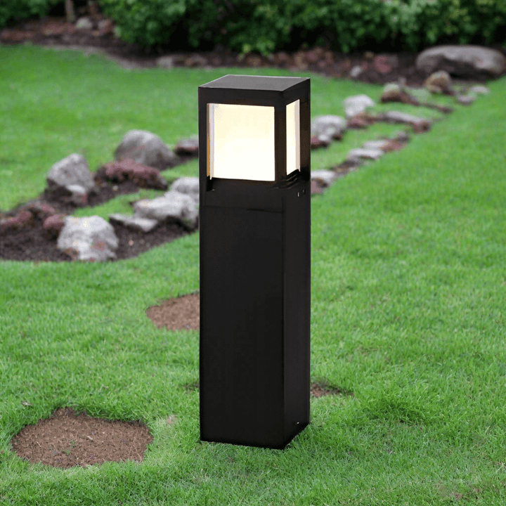 60cm Solar Cube Garden Light Outdoor Warm White LED
