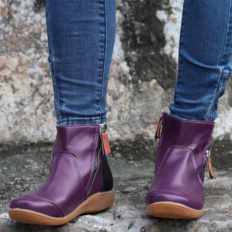Waterproof women's boots with advanced orthopedic arch support & pain relief.