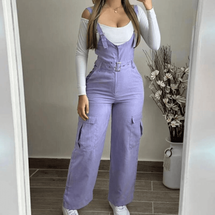 Women's Wide-Leg Overalls