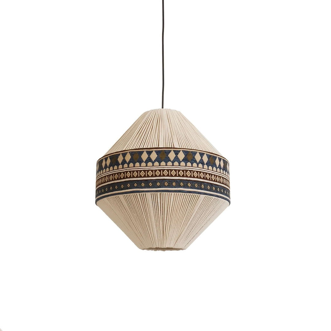 Woven Pendant Lamp with Fringes