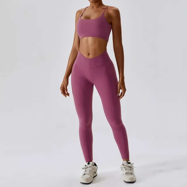 Women's  High-Waisted Leggings & Sports Bra