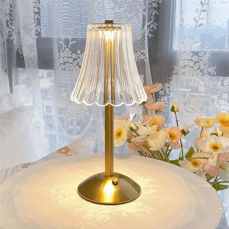 Touch Activated Crystal Table Lamp