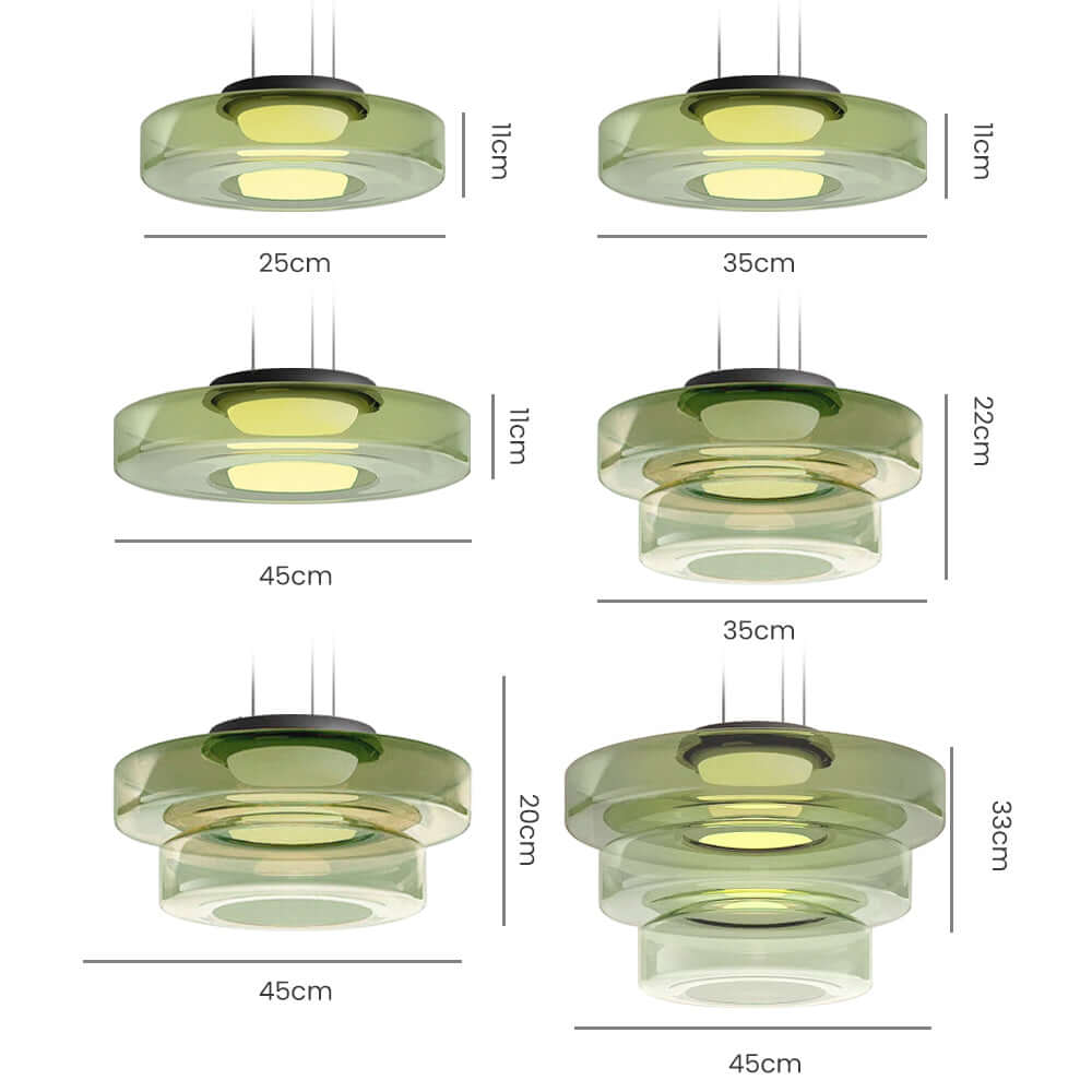 Modern Glass Pendant Light Fixture