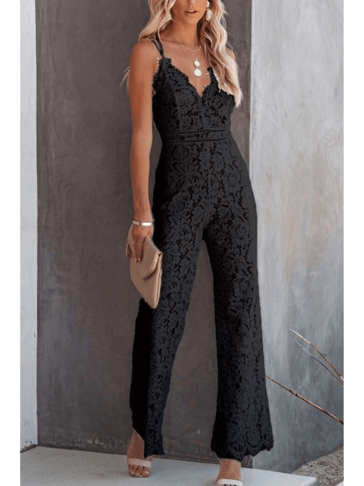 Women's Elegant Wide-Leg Jumpsuit
