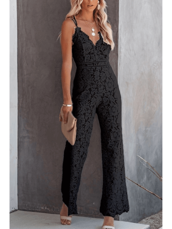 Women's Elegant Wide-Leg Jumpsuit