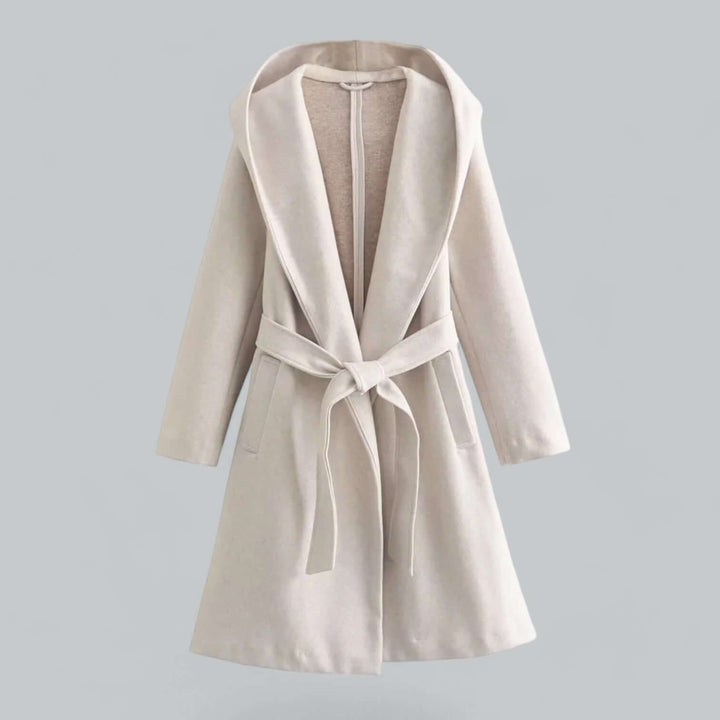 Women's Hooded Long Trench Coat