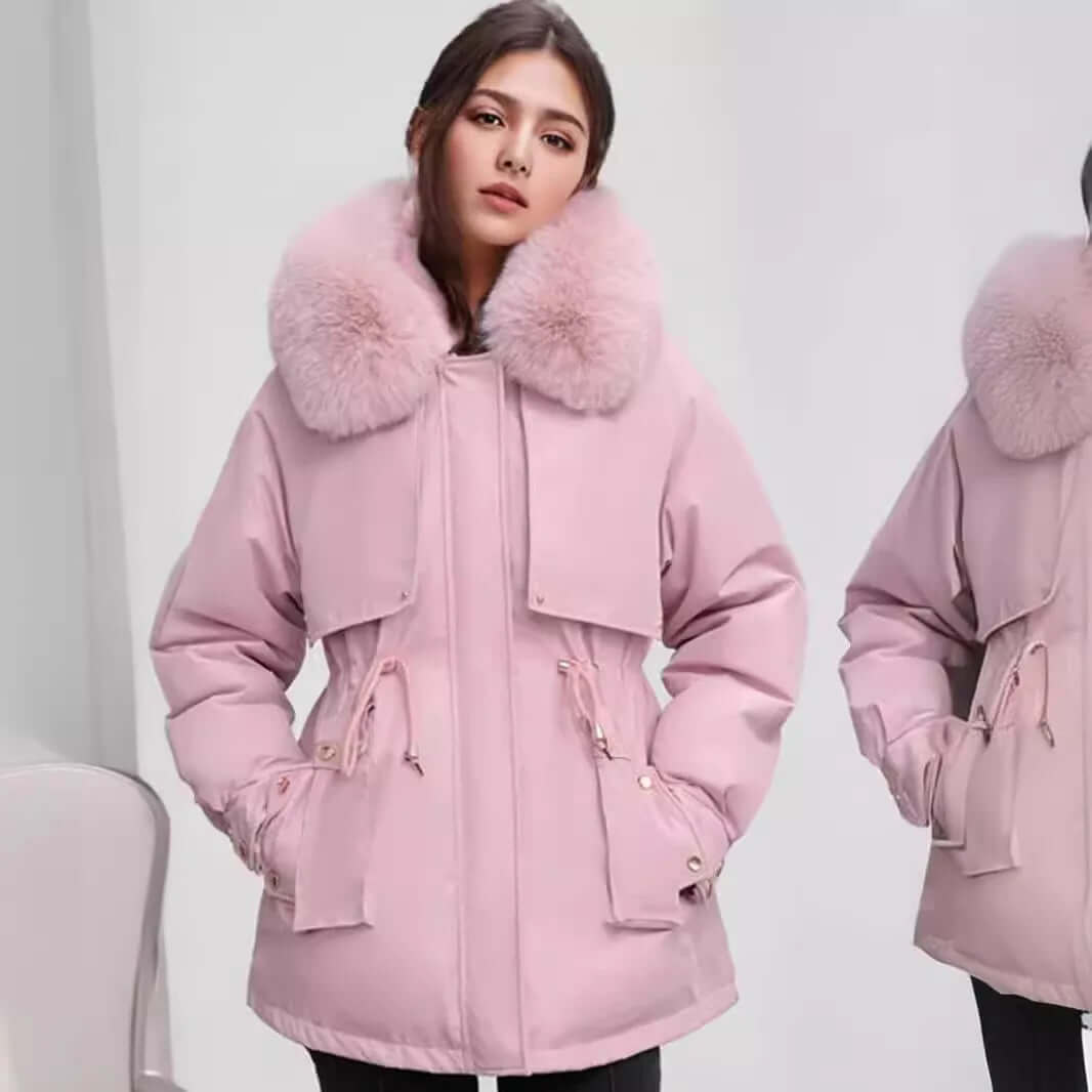 Women's Winter Faux Fur Collar Coat