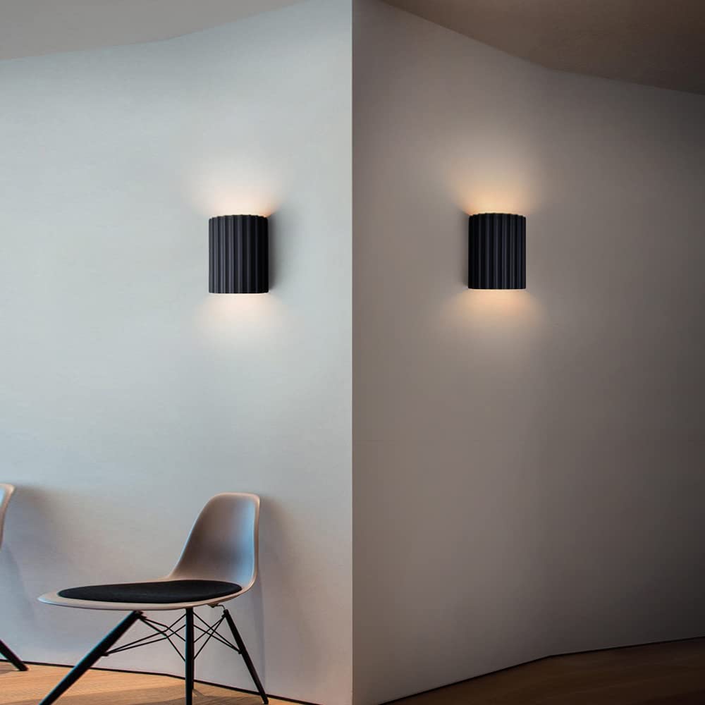 Modern Semi-Circular Resin Wall Sconce