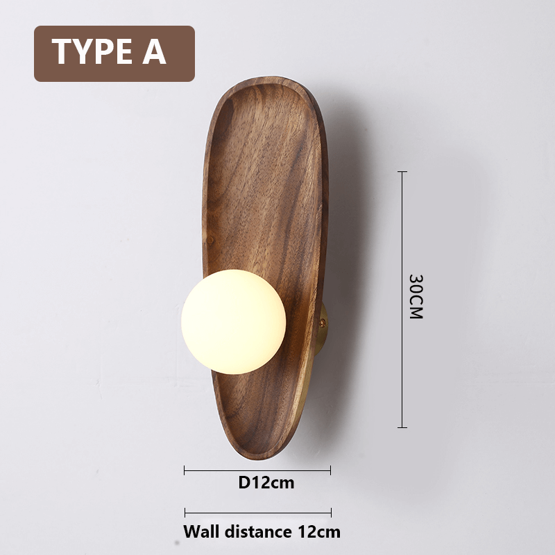 Wooden Wall Lamp