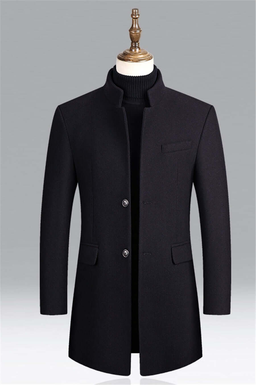 Men's Tailored Standing Collar Blazer