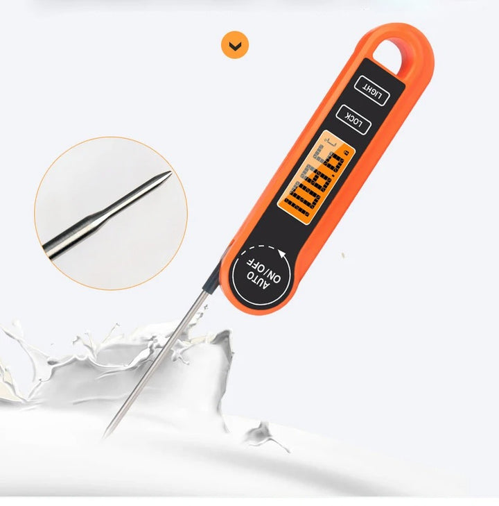 Digital Food Thermometer with Backlit LCD