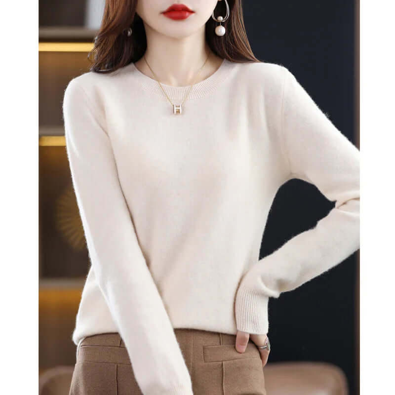 Pure Cashmere Knitted Sweater