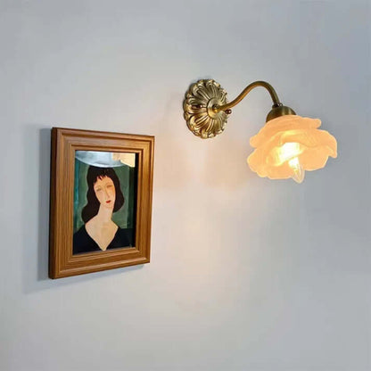 Flower Petal Glass Wall Lamp