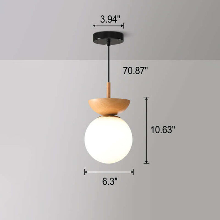 Japanese Style LED Ceiling Pendant Lamp - 3 Color Temps