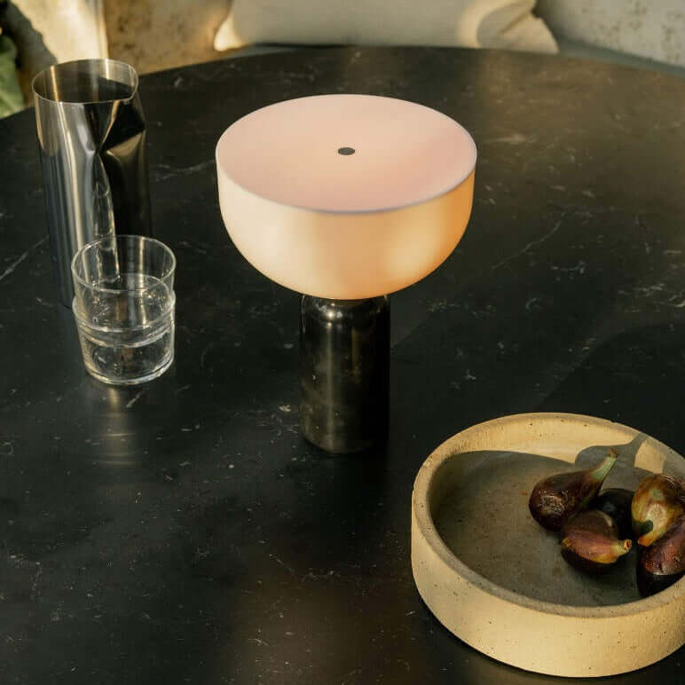 Modern Marble Table Lamp with LED Light