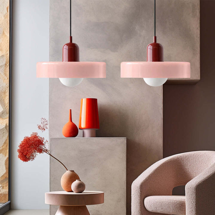2 Heads Modern Glass Pendant Light
