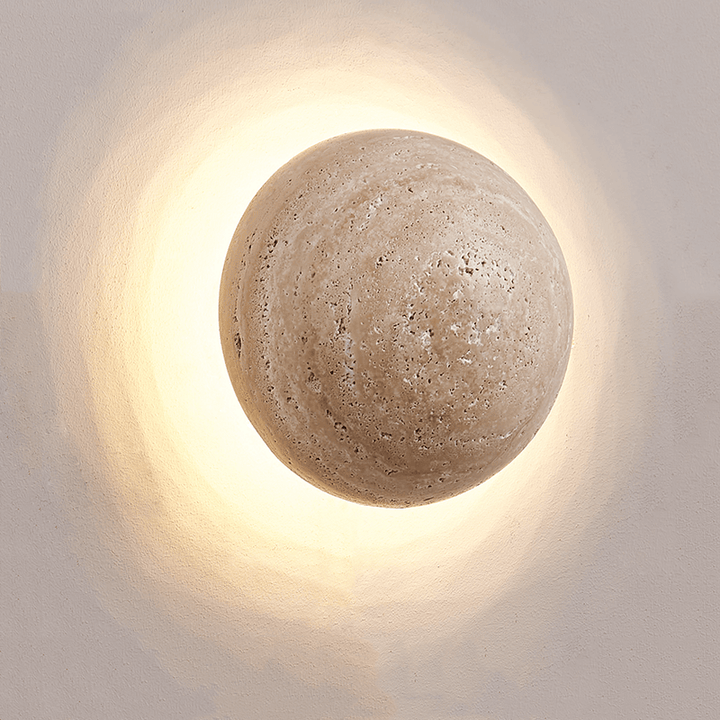 Nordic Cream Travertine Wall Lamp
