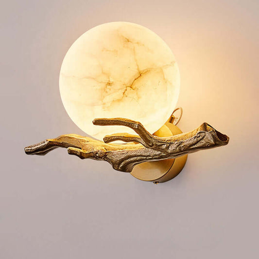 Marble & Copper Wall Lamp