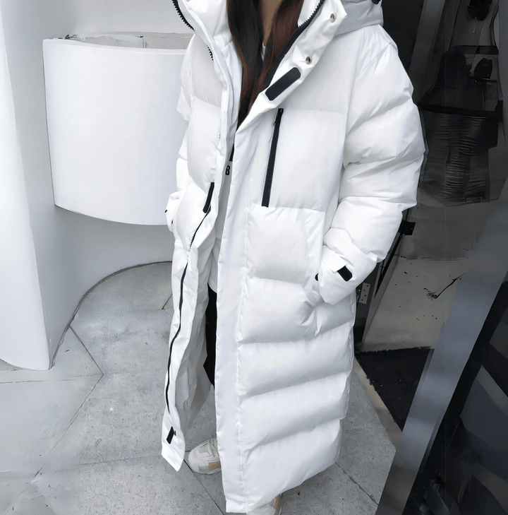 Women's Hooded Longline Puffer Jacket
