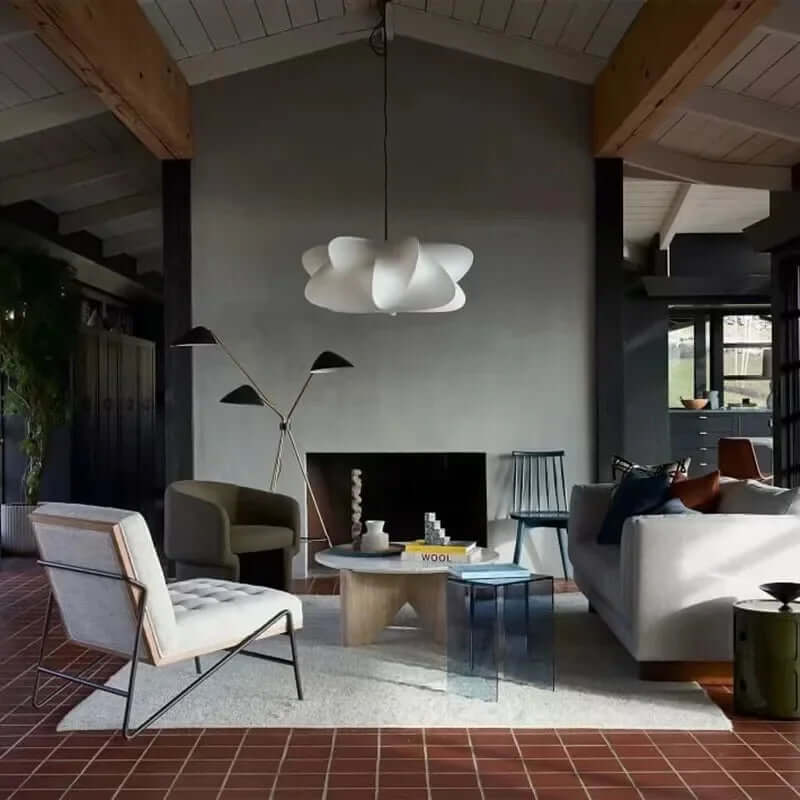 Silk Hanging Lamp, Pendant Light Fixture